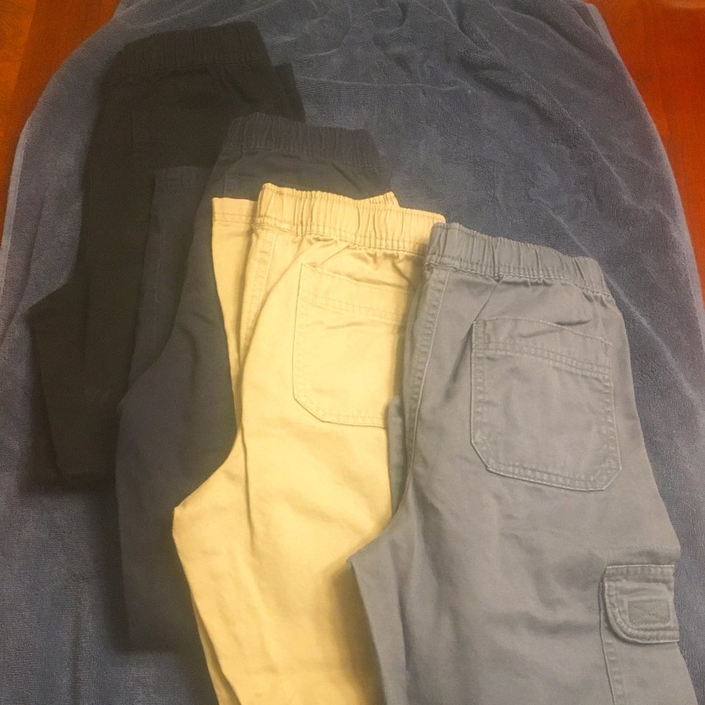 FOUR Pairs of Children's Place Size 10 Cargo Pants for Boys
